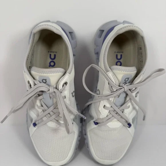 On Running Women's Sneakers - White and Blue - Picture 5 of 13